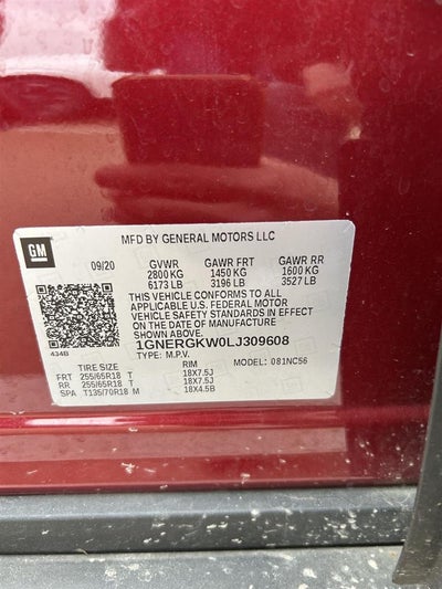 2020 Chevrolet Traverse LT Cloth