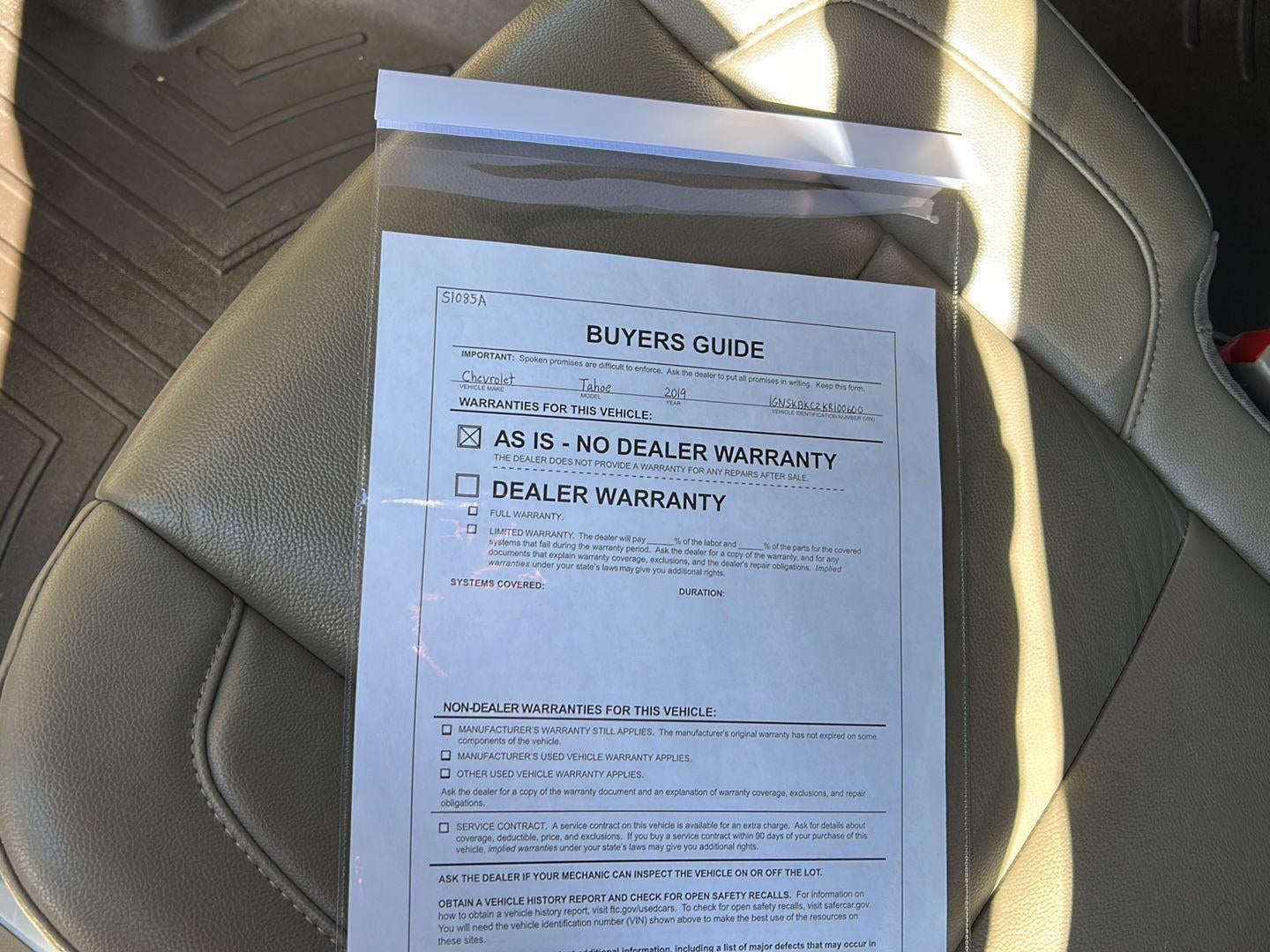 2019 Chevrolet Tahoe LT