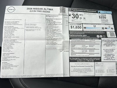 2026 Nissan Altima 2.5 SV