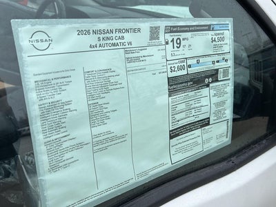 2026 Nissan Frontier King Cab® S