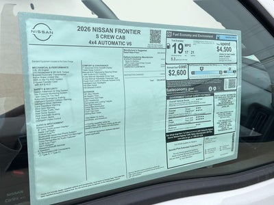 2026 Nissan Frontier Crew Cab S