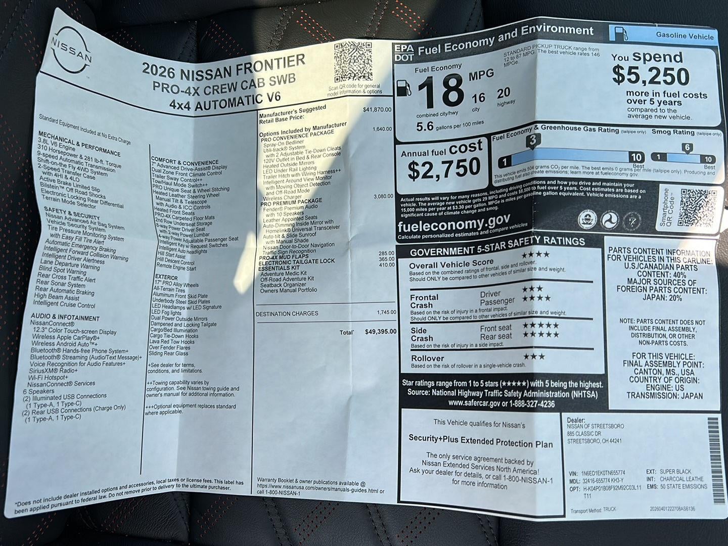 2026 Nissan Frontier PRO-4X