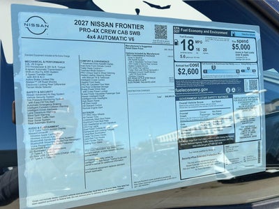 2027 Nissan Frontier PRO-4X