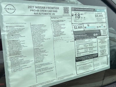 2027 Nissan Frontier PRO-4X