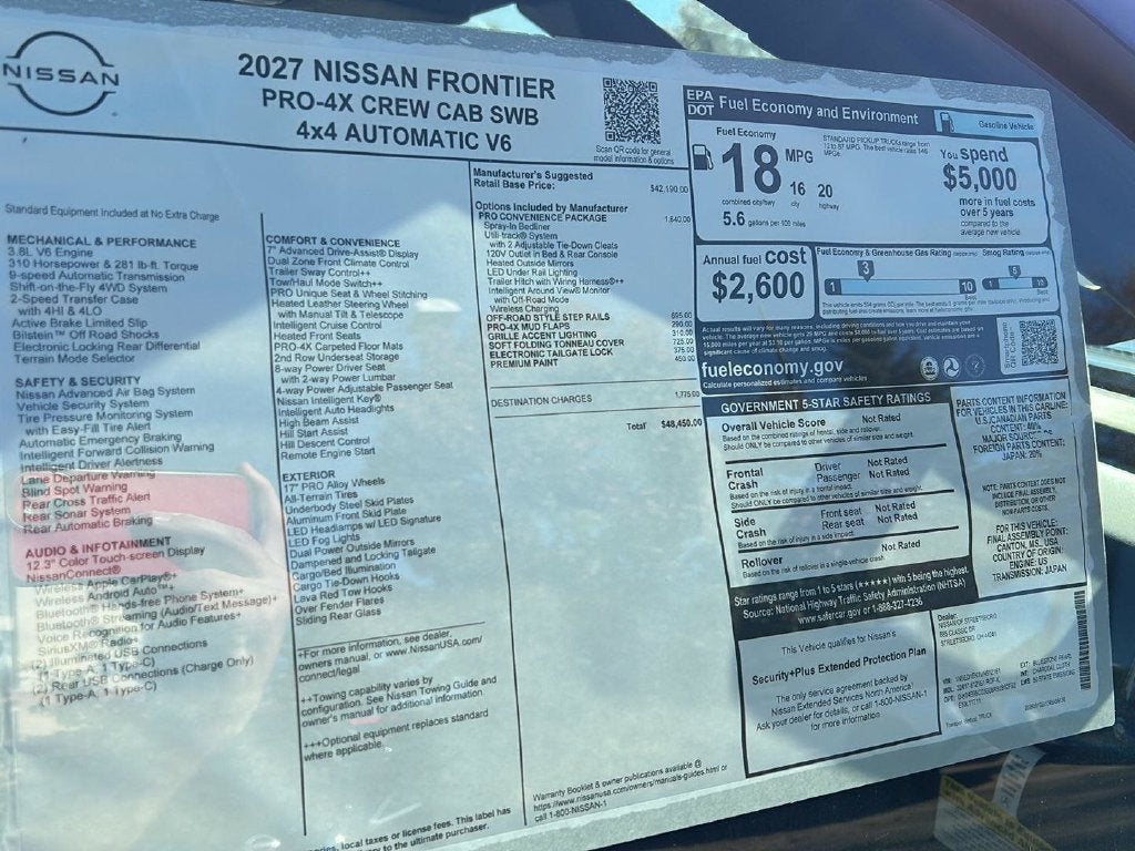 2027 Nissan Frontier PRO 4X 25
