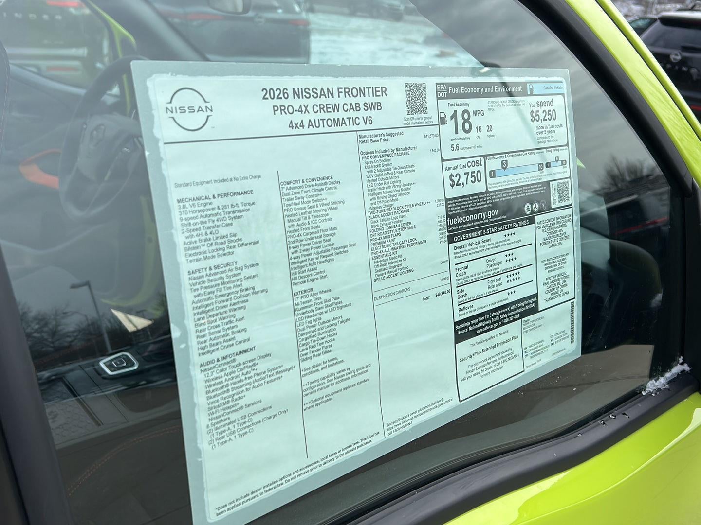 2026 Nissan Frontier Crew Cab PRO-4X®