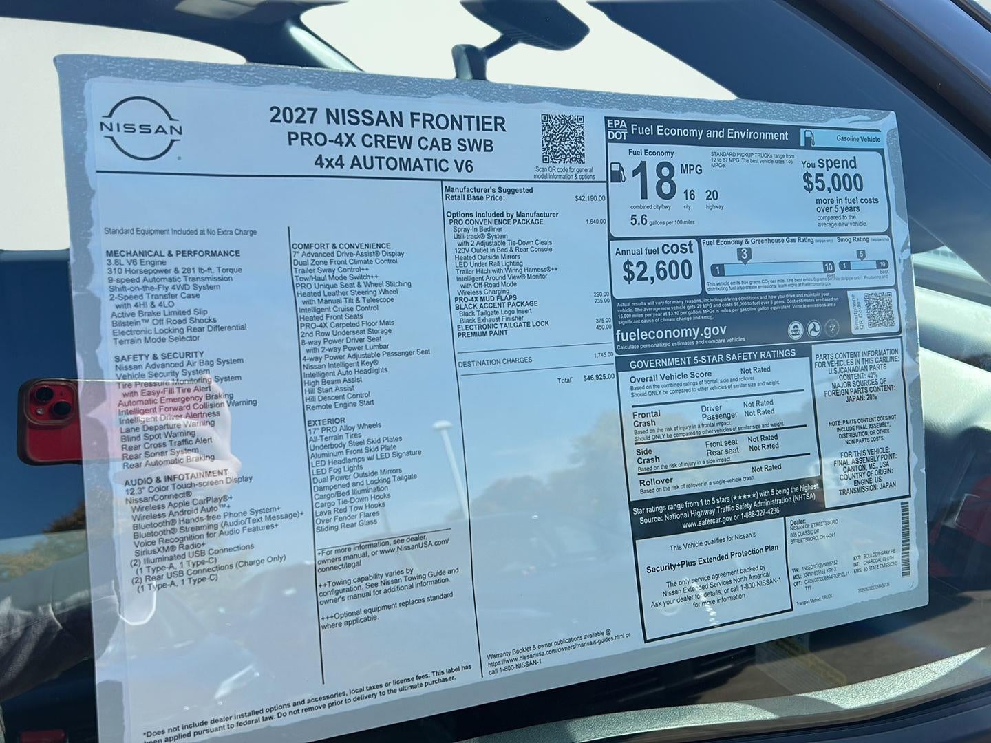 2027 Nissan Frontier PRO-4X