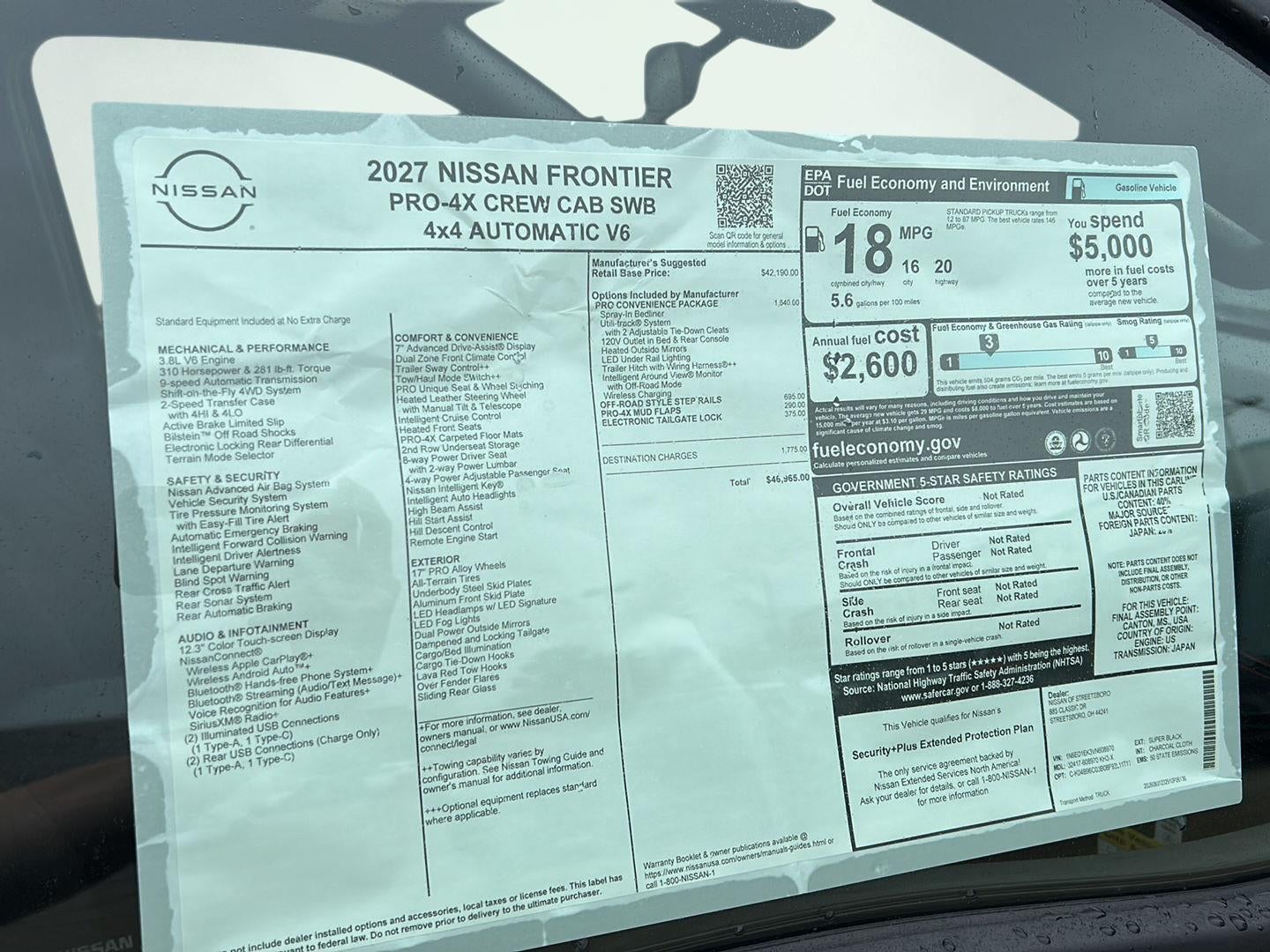 2027 Nissan Frontier PRO-4X
