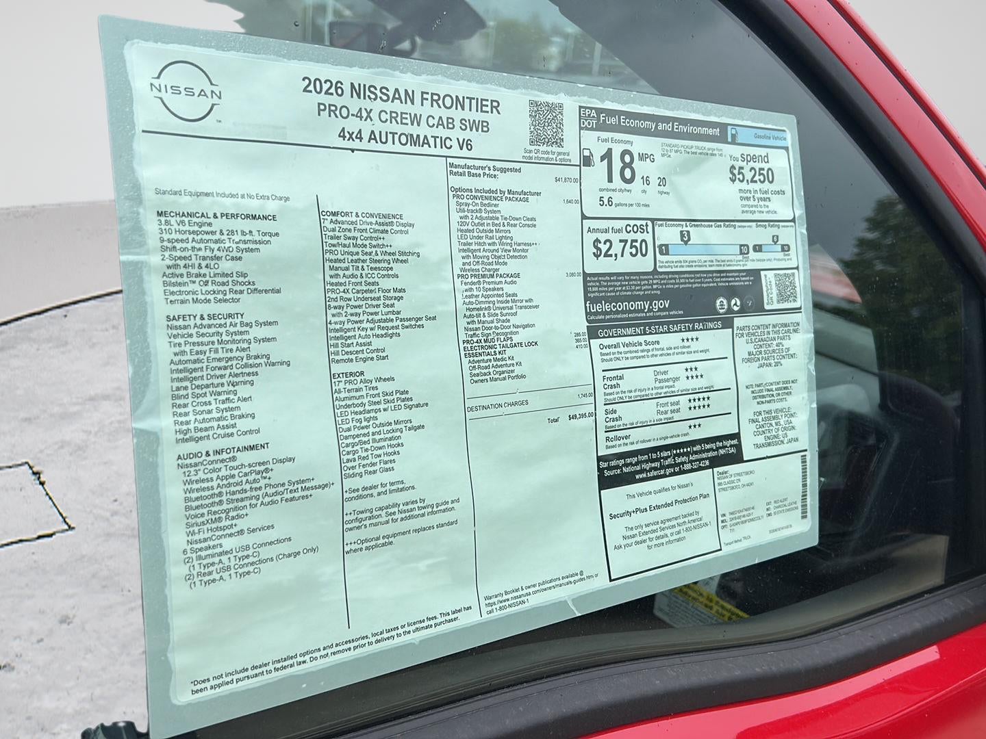 2026 Nissan Frontier Crew Cab PRO-4X®