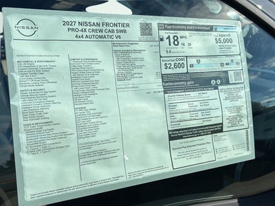 2027 Nissan Frontier PRO-4X