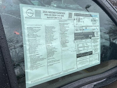 2026 Nissan Frontier Crew Cab PRO-4X®