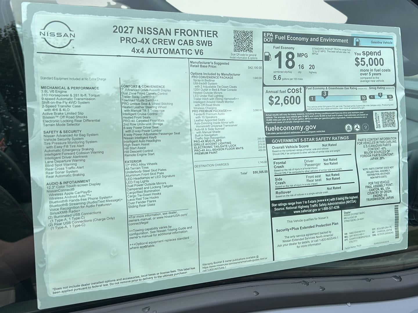 2027 Nissan Frontier PRO-4X