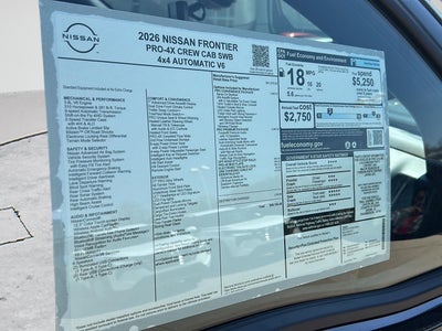 2026 Nissan Frontier Crew Cab PRO-4X®