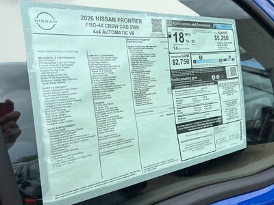 2026 Nissan Frontier Crew Cab PRO-4X®