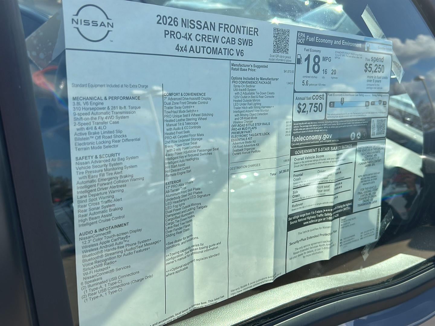 2026 Nissan Frontier Crew Cab PRO-4X®