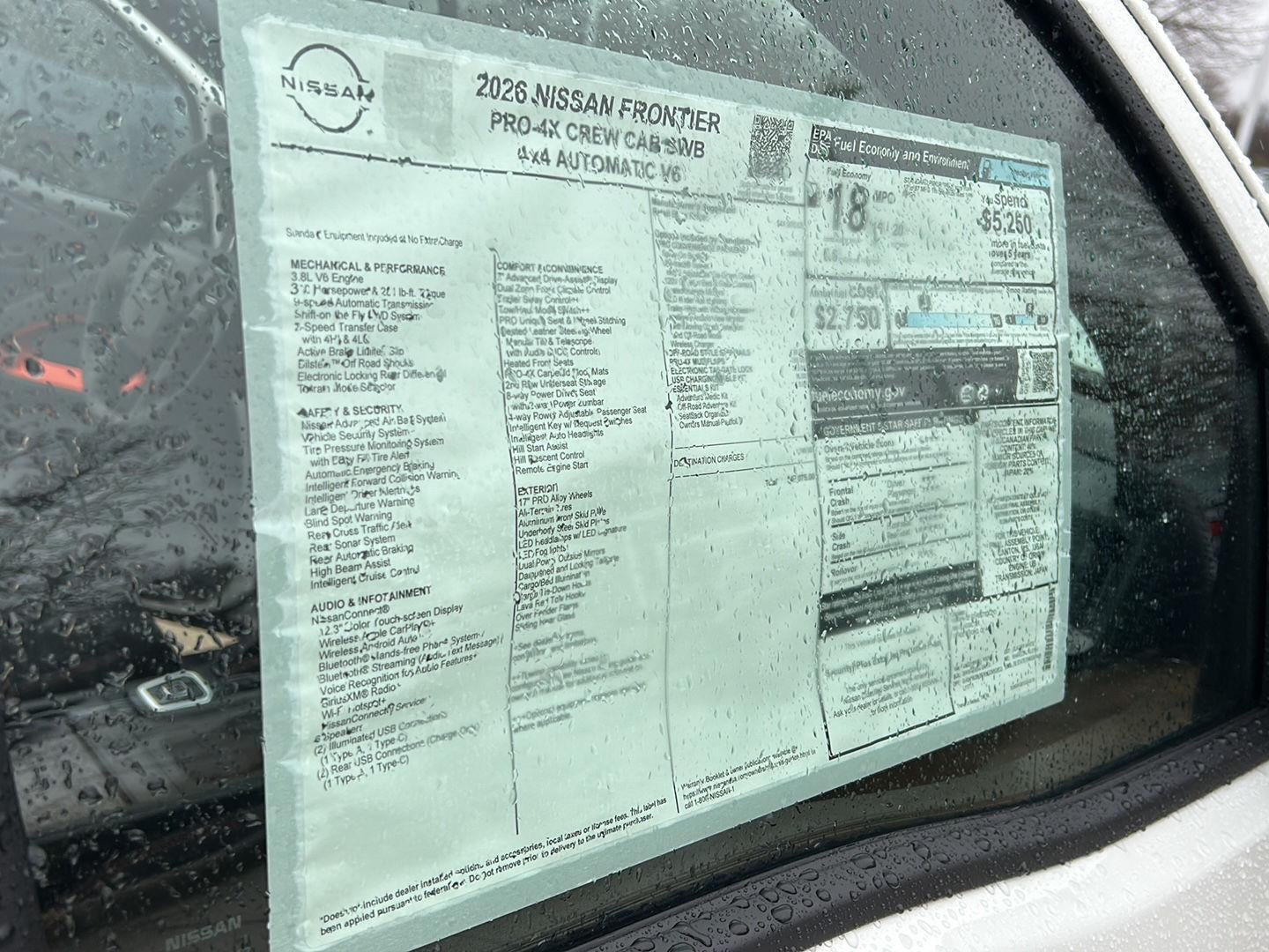 2026 Nissan Frontier Crew Cab PRO-4X®