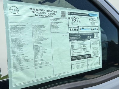 2026 Nissan Frontier PRO-4X