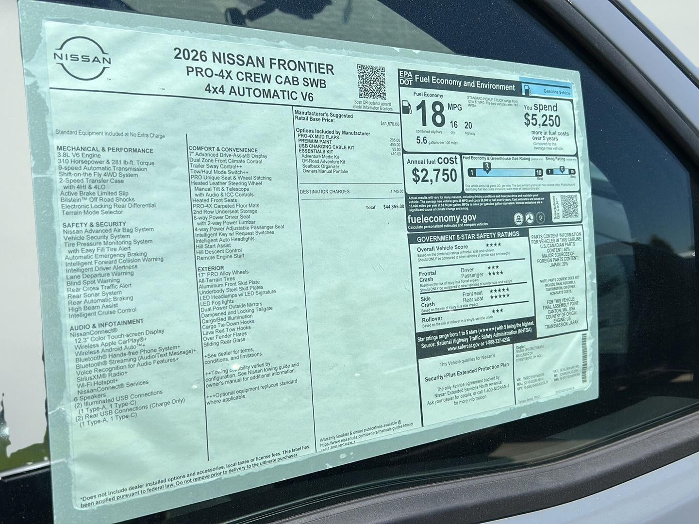 2026 Nissan Frontier PRO-4X