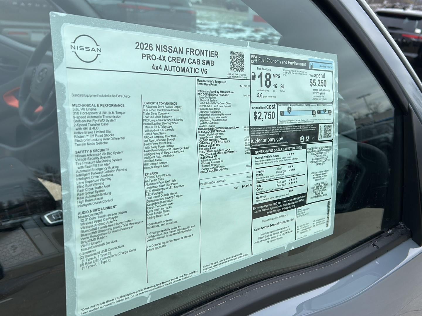 2026 Nissan Frontier Crew Cab PRO-4X®