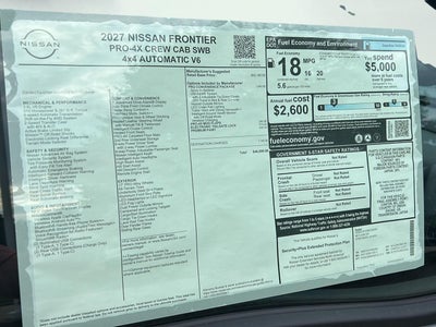2027 Nissan Frontier PRO-4X