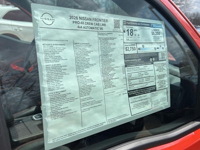 2026 Nissan Frontier PRO-4X