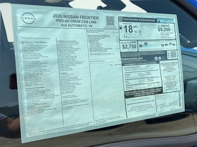 2026 Nissan Frontier PRO-4X