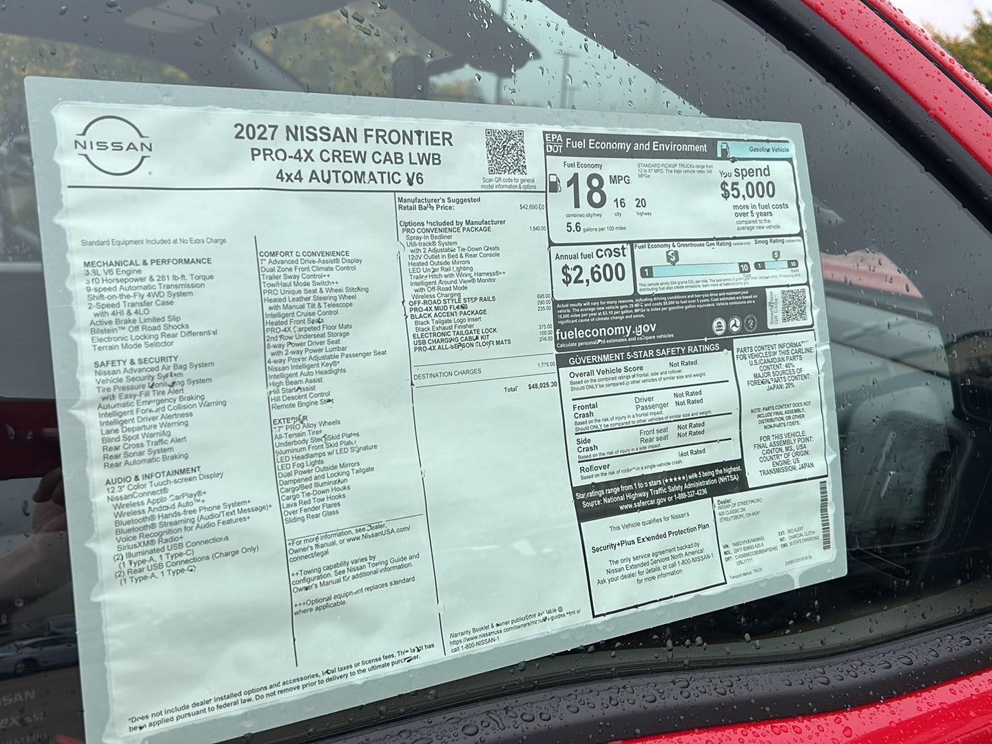 2027 Nissan Frontier PRO-4X