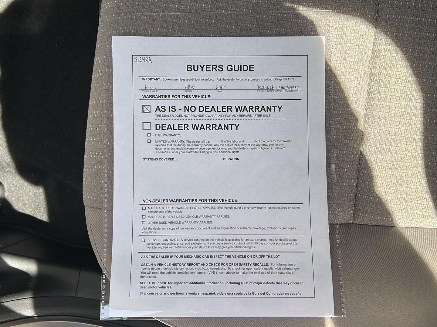 2017 Honda HR-V EX