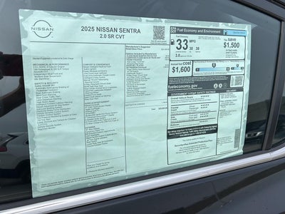 2025 Nissan Sentra SR