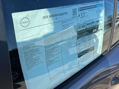 2026 Nissan Sentra S