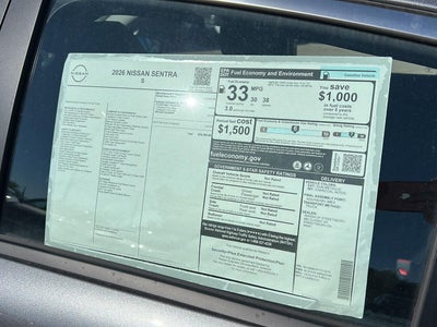 2026 Nissan Sentra S