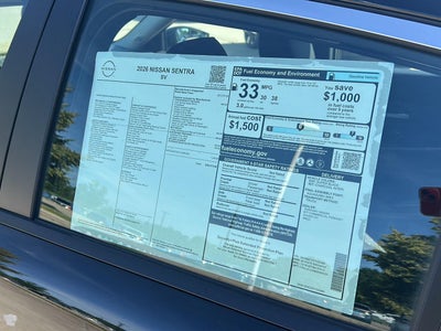 2026 Nissan SENTRA SV