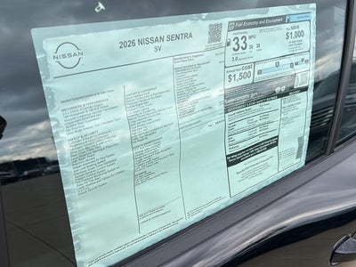 2026 Nissan Sentra SV