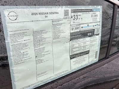 2026 Nissan Sentra SV