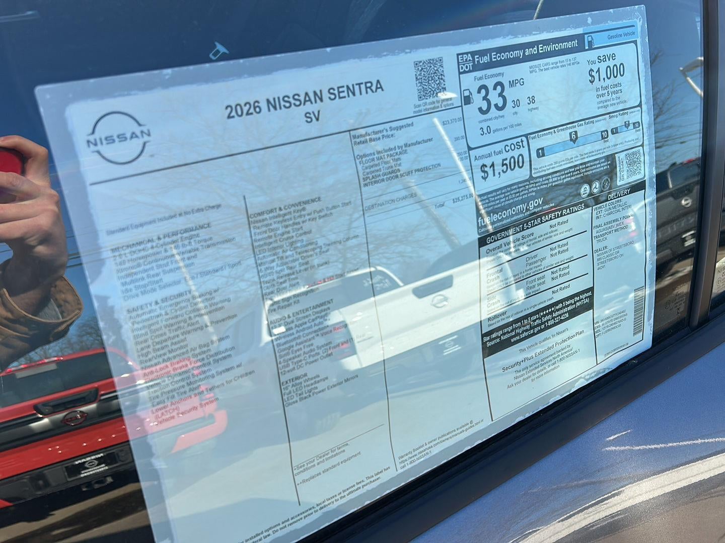 2026 Nissan Sentra SV