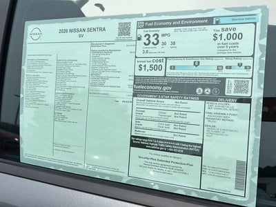2026 Nissan Sentra SV