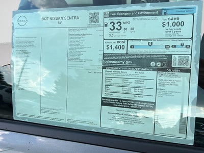 2027 Nissan Sentra SV
