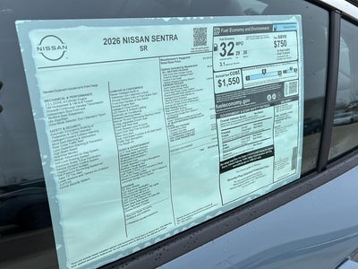 2026 Nissan Sentra SR