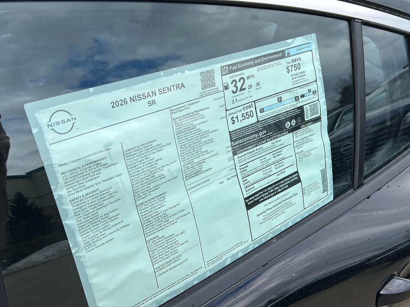 2026 Nissan Sentra SR