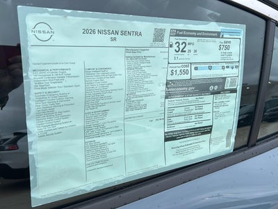 2026 Nissan Sentra SR