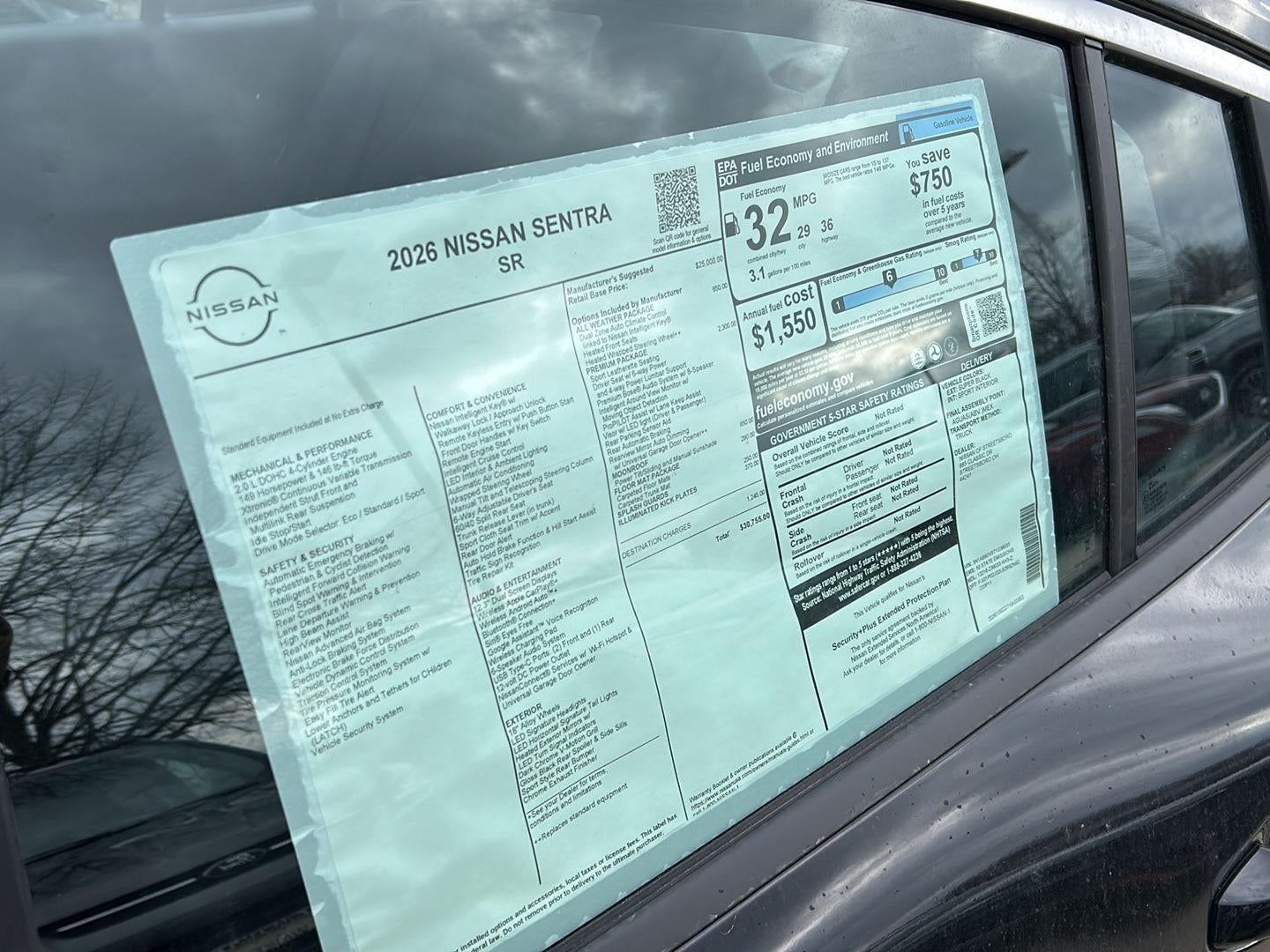 2026 Nissan Sentra SR