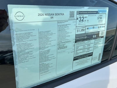 2026 Nissan Sentra SR
