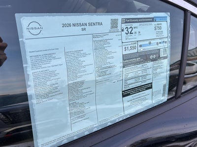 2026 Nissan Sentra SR
