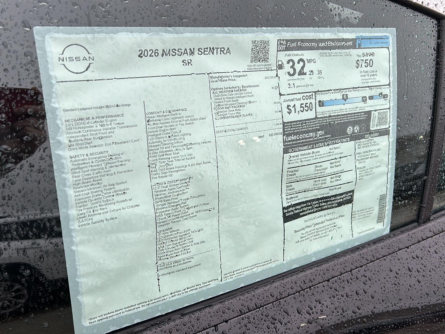 2026 Nissan Sentra SR