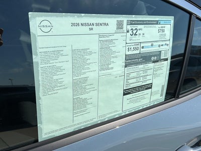 2026 Nissan Sentra SR
