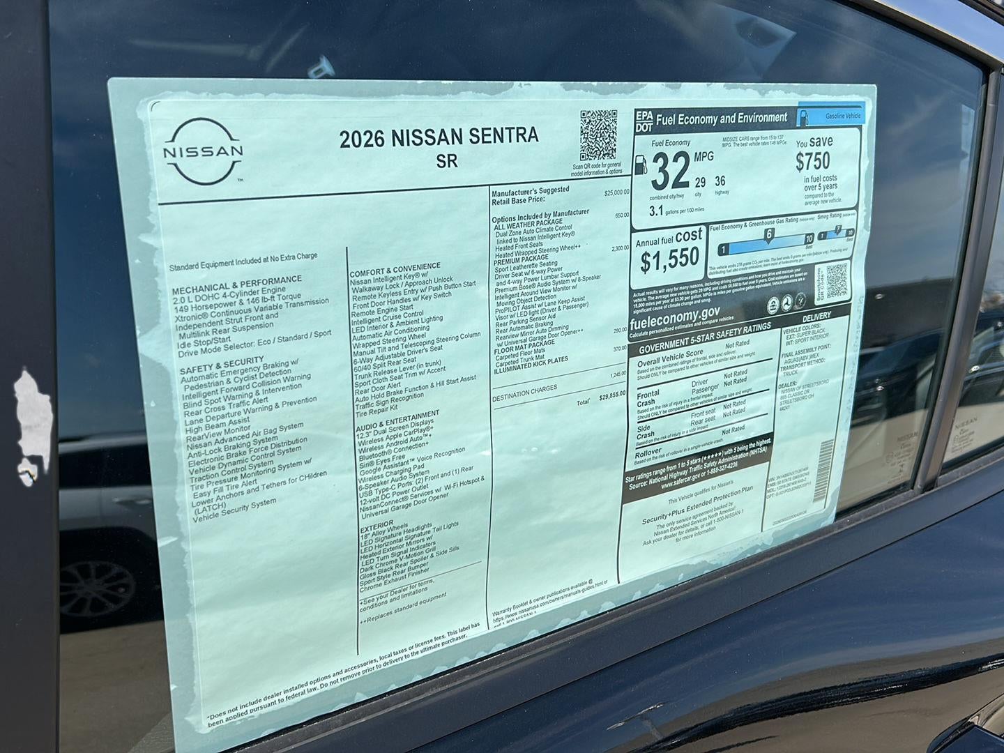 2026 Nissan Sentra SR