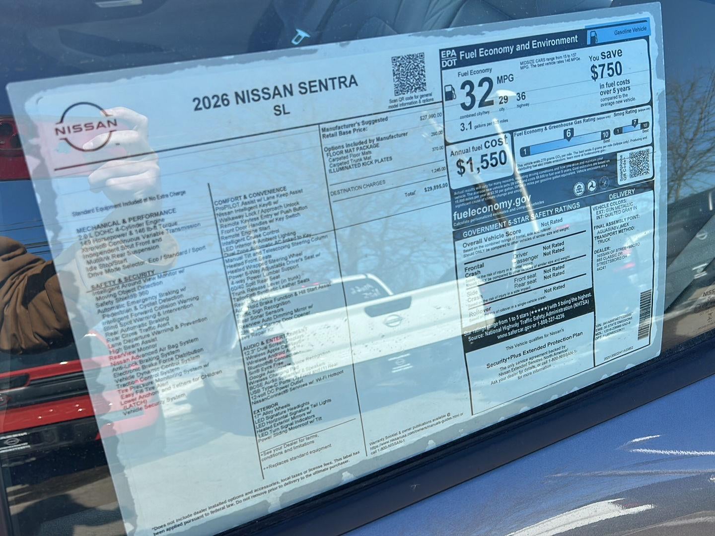 2026 Nissan Sentra SL