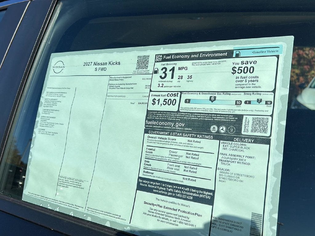 2027 Nissan Kicks S 26