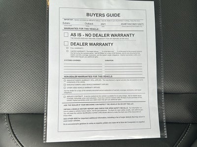 2021 Subaru Outback Limited