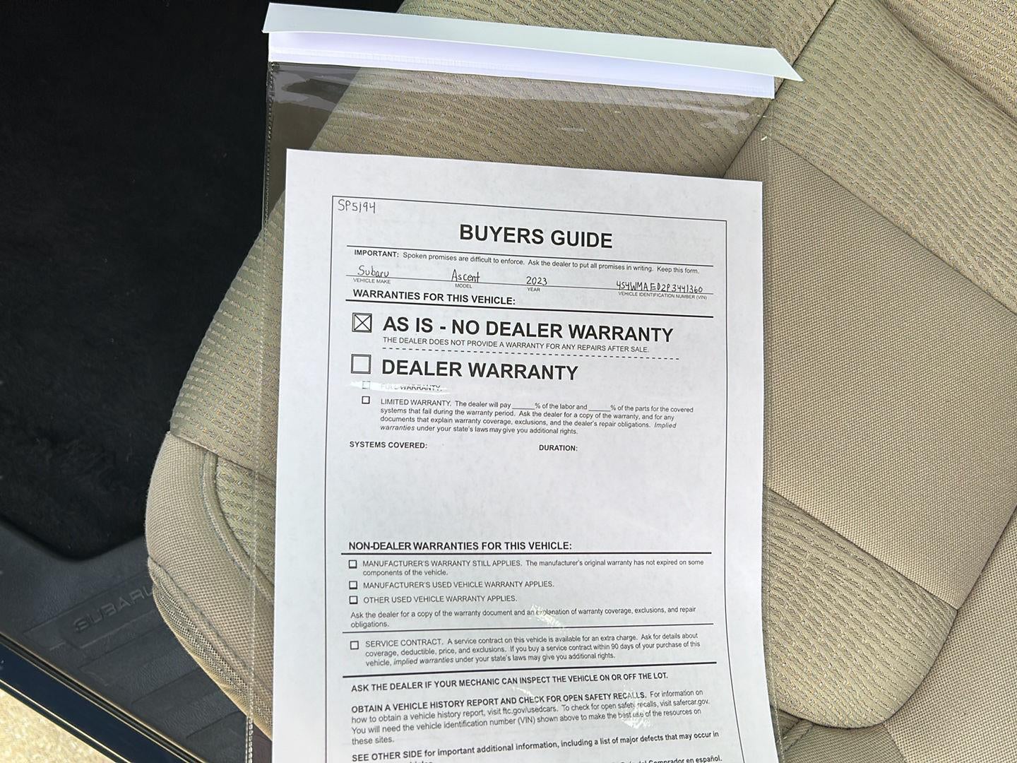 2023 Subaru Ascent Premium